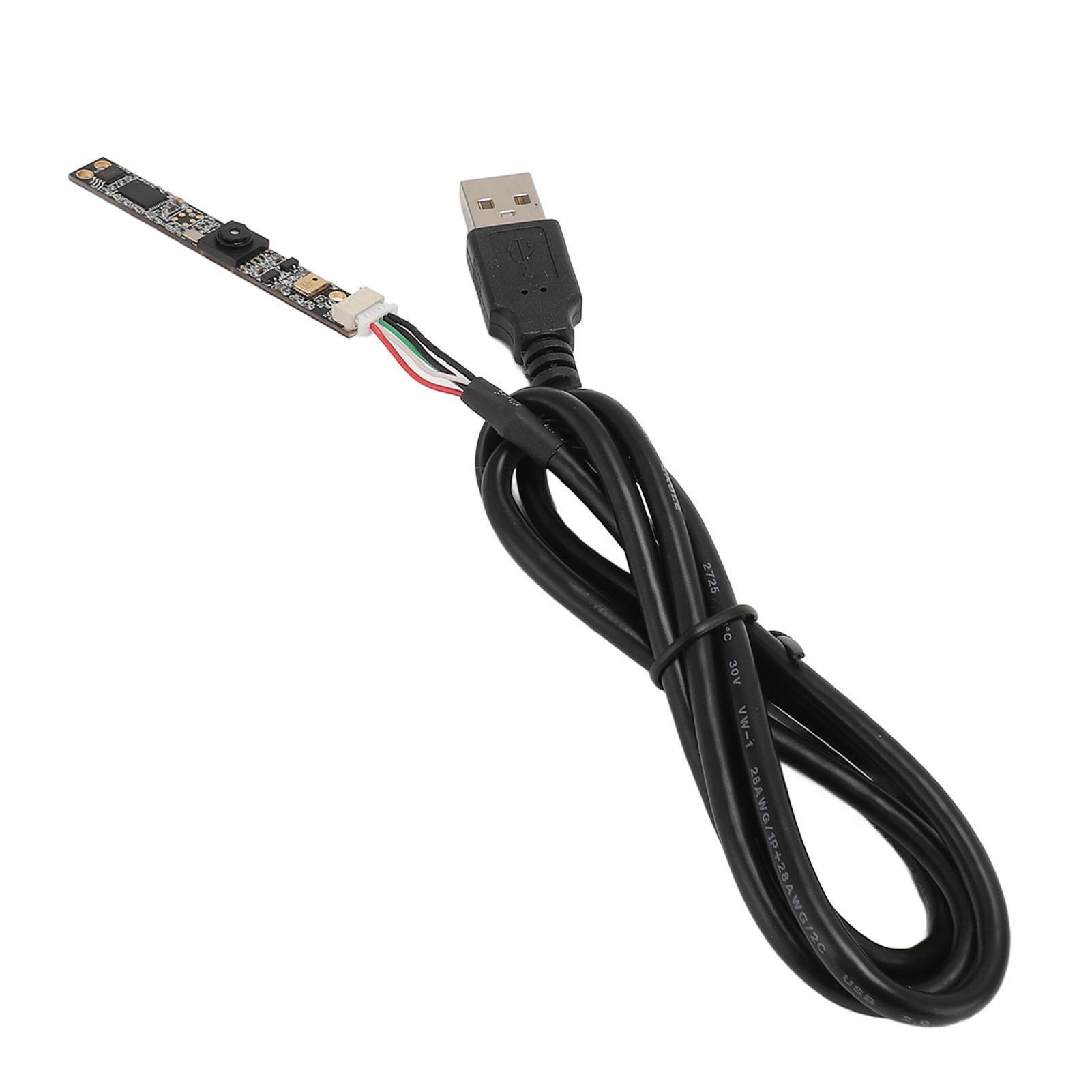 

Модуль USB-камери 2 МП Роздільна здатність 1600x1200 Поле зору 120 градусів Модуль веб-камери з автофокусом та мікрофоном