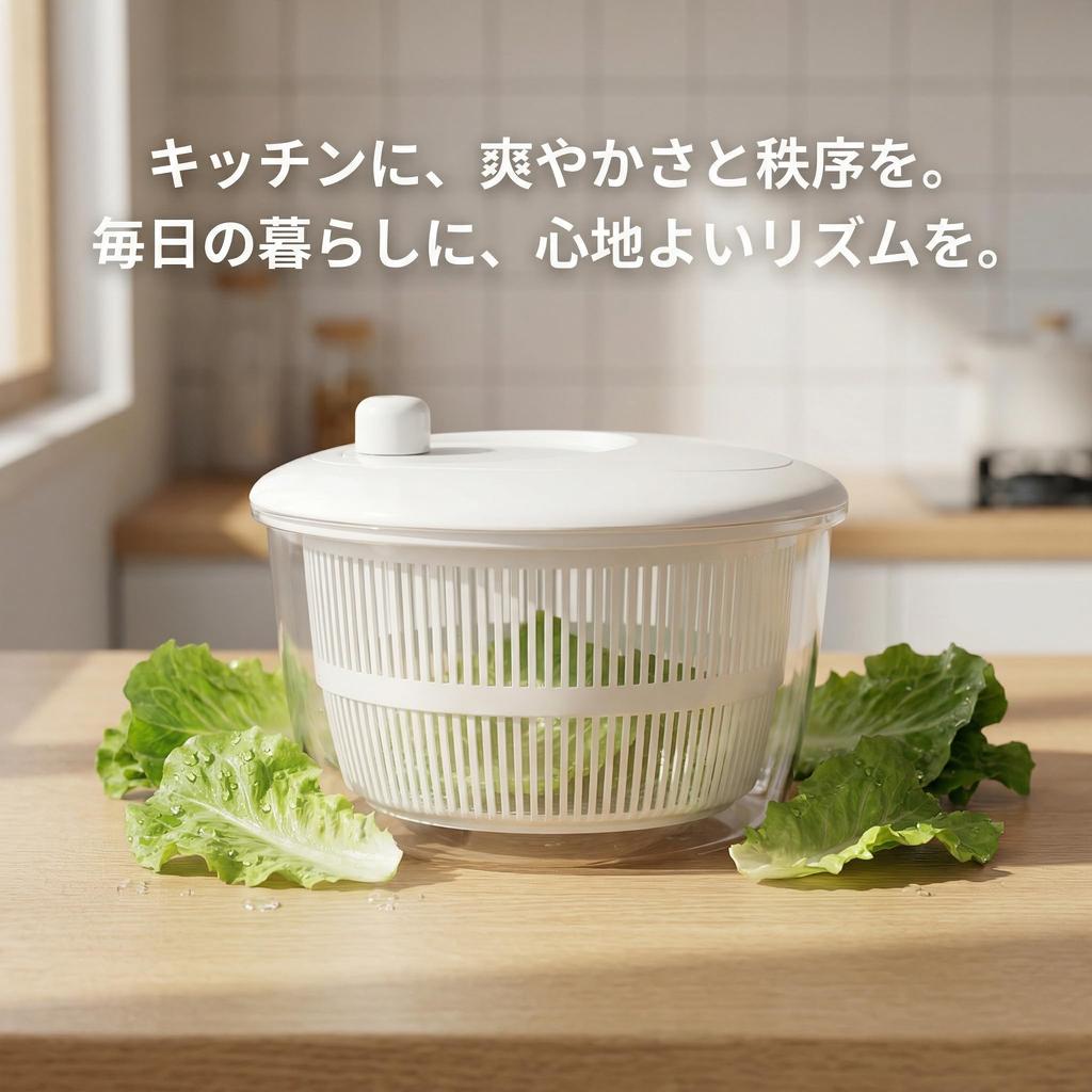 Salad Large Capacity Vegetable Rotating Manual Kitchen for Drying and Other White Spinner, Drainer, Dehydrator, Double-Walled, Detachable, Utensil,