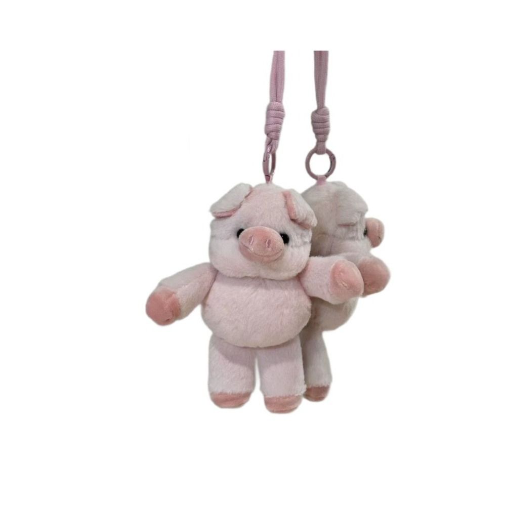 Shake Feature Plush Keychain Wiggly Design Stuffed Keychain Charming Plush Keyring Bag Decoration
