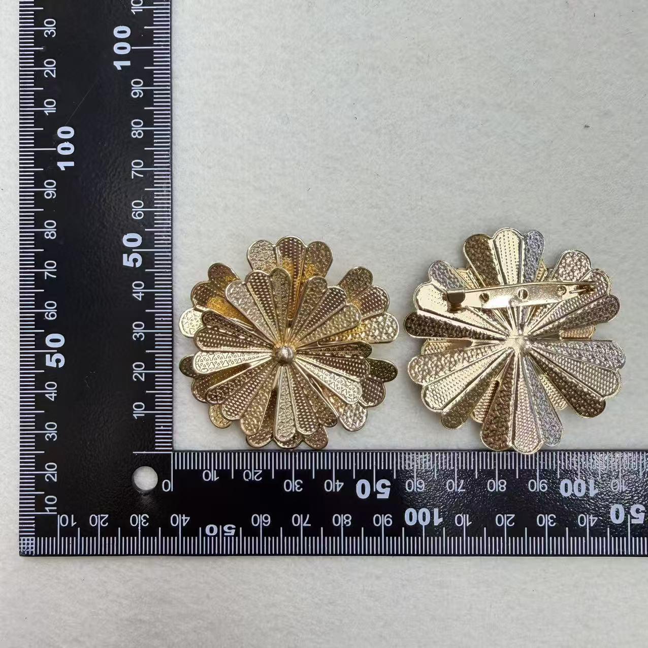 Elegant European Pearl and Flower Brooch - Ethnic Style