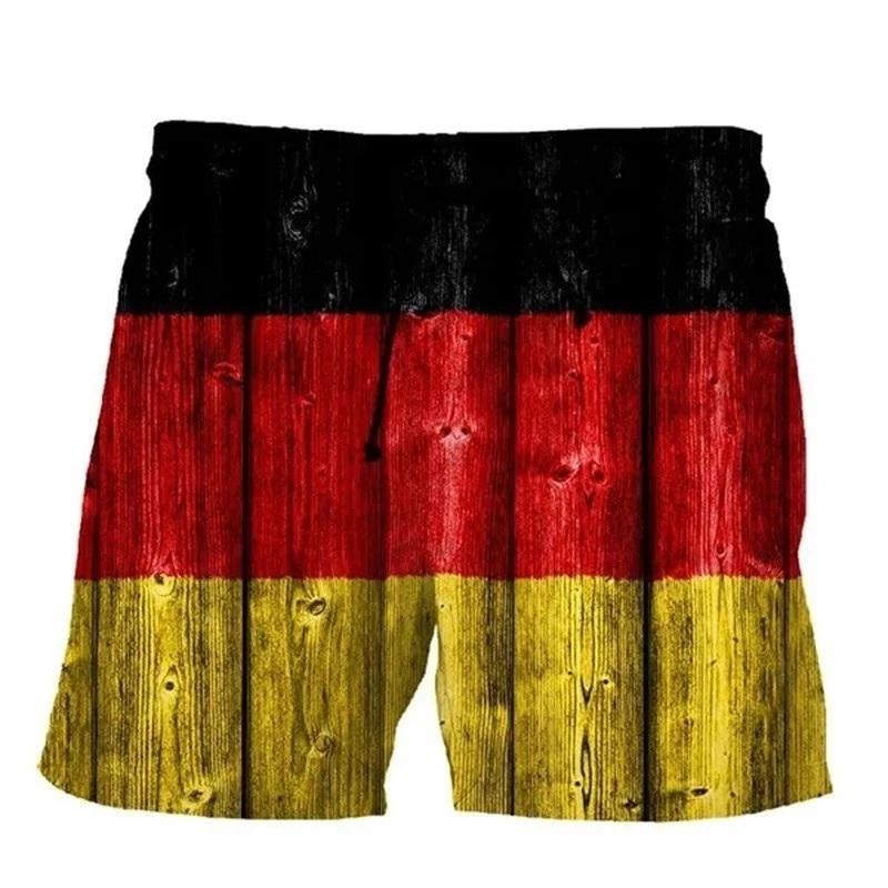 Deutschland Shorts Schnelltrocknend Adler Kickboxen Muay Thai T-Shirt Grafik Retro Vintage 3D-Druck Männer Frauen Unisex Kurzarm Rundhals