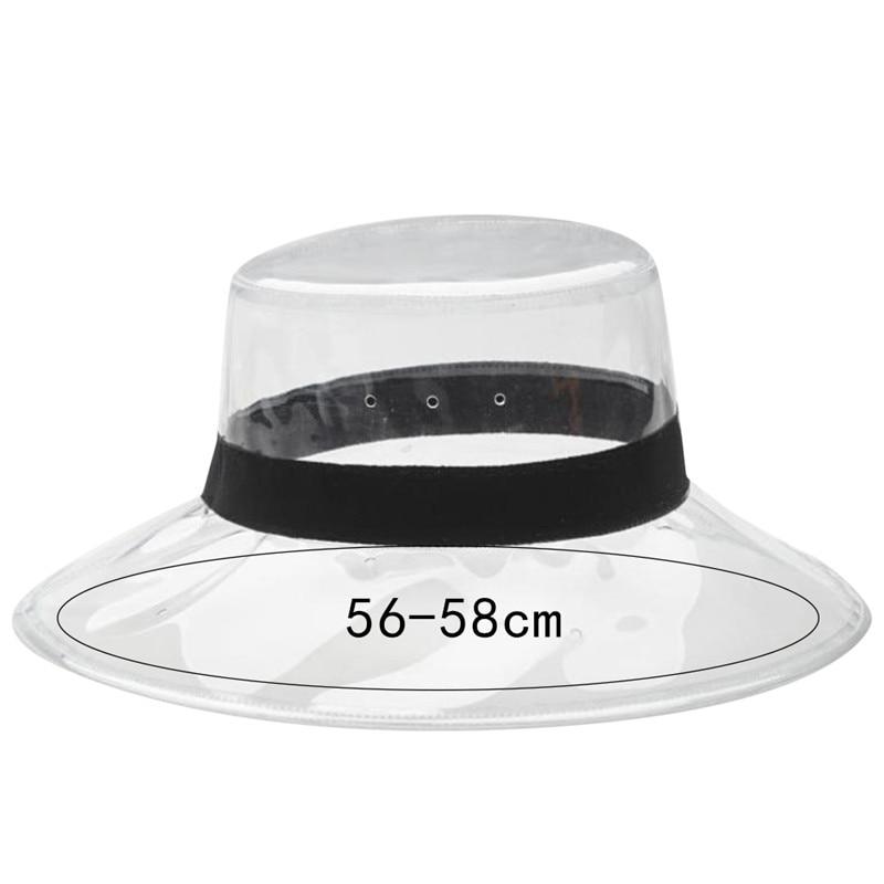 Rain Hat Transparent Women's Buckets 