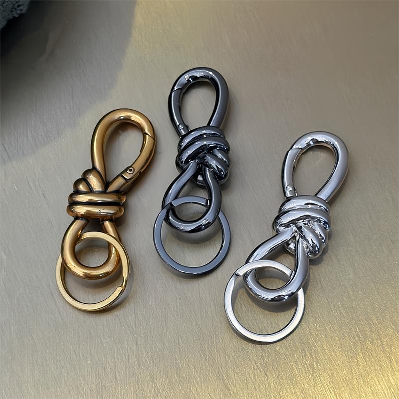 New Keychain Unisex Couple Key Ring Knot Buckle Butterfly Buckle 8-Shaped Buckle Original Design Keychain Pendant Accessories