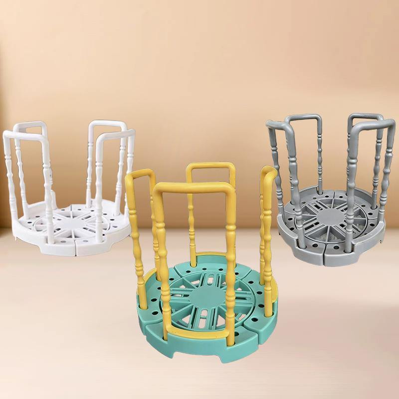Portable Retractable Bowl Holder Drain Removable Cabinet Dishes Storage Rack Water Cup Kitchen Organizer