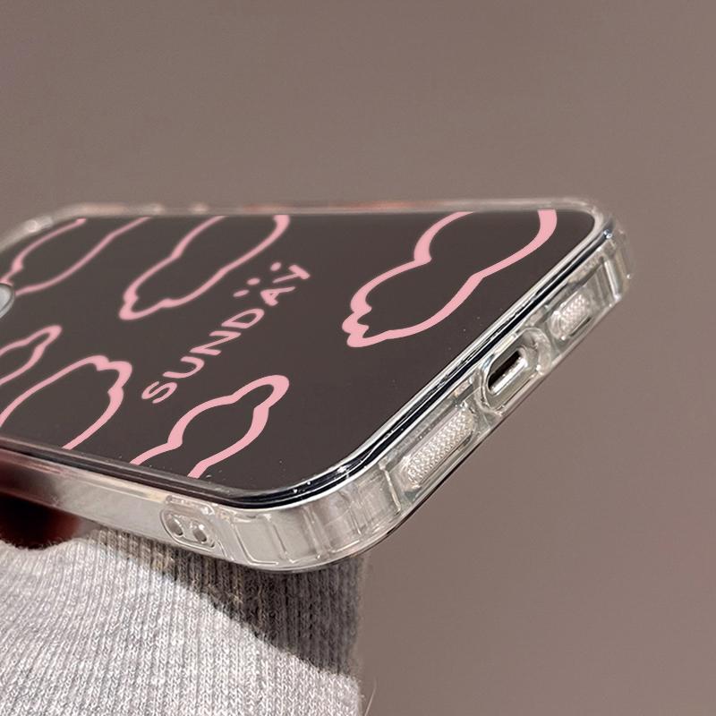 Mobile Phone Cases for iPhone 11 13 XR 15 Pro Max 12 14 Pro Max Case iPhone 16 XS Max Mirror Protective Case Mirror Exquisite Cartoon Waterproof