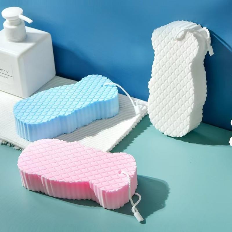 

Magic Soft Sponge Body Scrubber Bath Exfoliating Sponge Dead Skin Remover Massager Bath Brush Bathroom Accessories белый