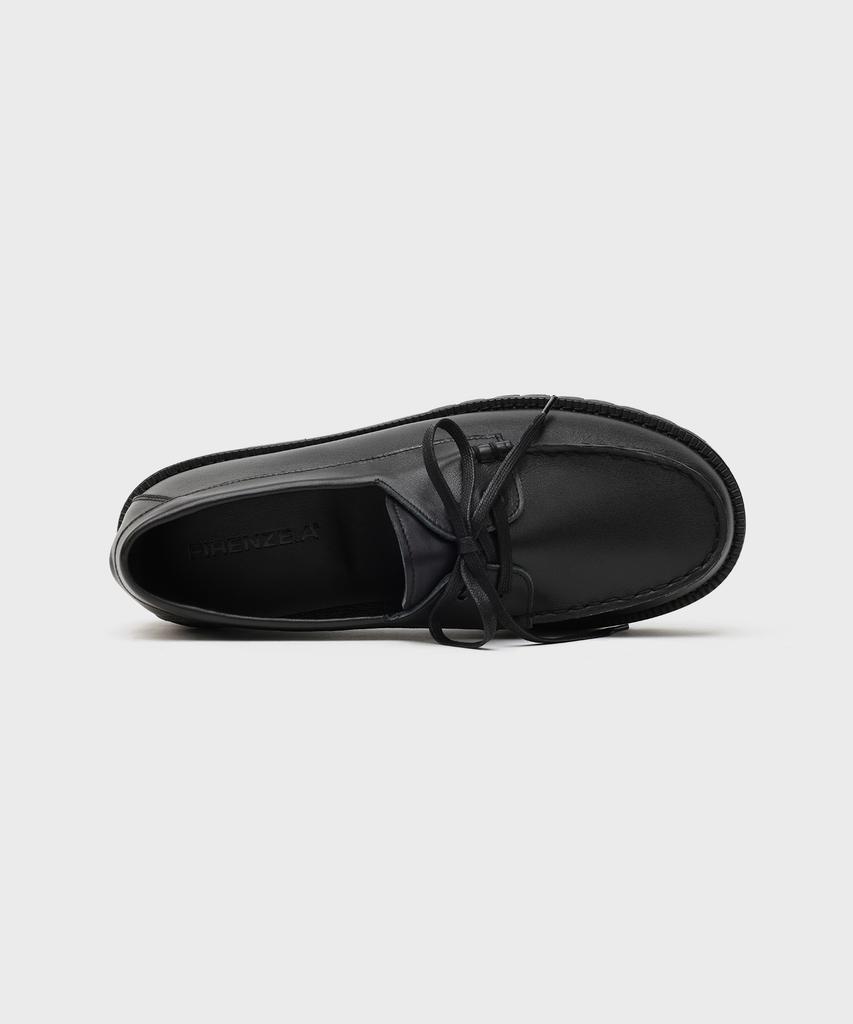 Firenze Atelier [Vibram] Standard Casual Sole Boat Shoes 5099 [Kip Black]