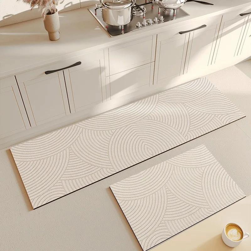 Kitchen Mat 200Cm Pvc Floor Mats Waterproof Leather Carpet Non-Slip Area Rug Oil-Proof Home Decoration Alfombra De Cocina