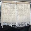 Car Baby Sunshade Curtain Embroidery Daisy Lace Double-layer Uv Protection Newborn Travel Sunscreen Summer Car Interior Supplies