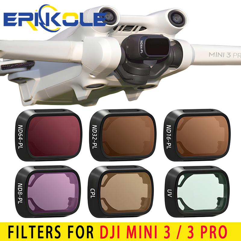 Filters for Dji Mini 3 Pro Accessories NDPL Filters Set UV ND Adjustable CPL Lens Filter' Compatibility: MINI 3 / 3 PRO