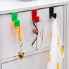 Baustein Cartoon Haken zum Aufhängen von Müllbeuteln Plastiktüten an Schranktüren Einfache Installation Heimküchenorganisation Mehrzweck-Nutzhänger