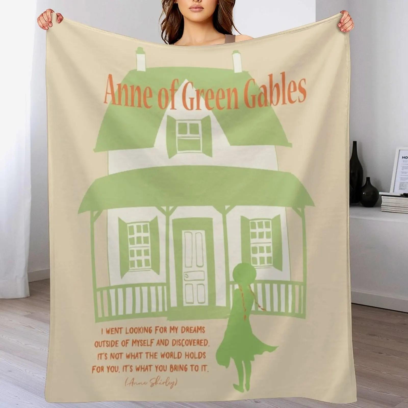 Anne of green gables Anne Shirley lm montgomery quote Book Lover gift for teacher Best friend poster art print Throw Blanket 102x76cm(40x30in)