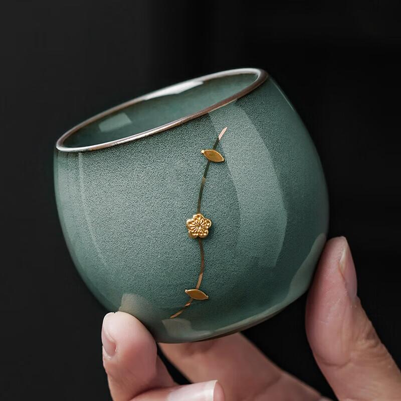 Qixuanyuan Official Kiln Tea Cup, Kung Fu Tea Set, Nail Master Cup, Home Ceramic Tea Drinking Cup, Tea Bowl Gift Box, Annual Meeting And Holiday Gift