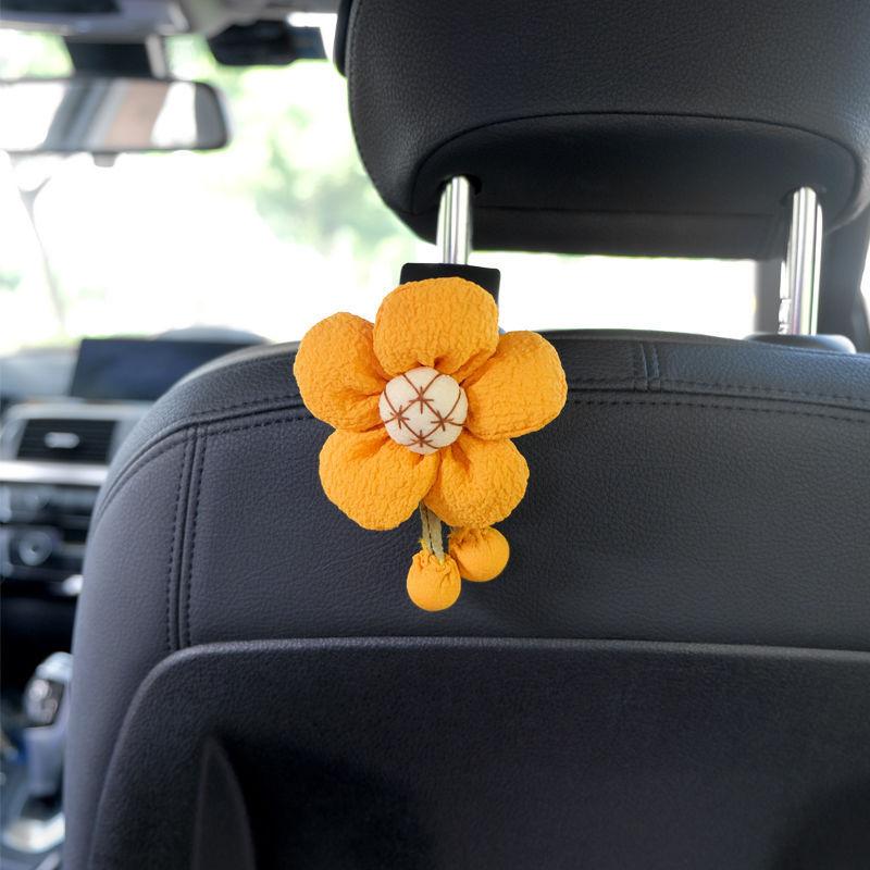 Sunflower Creative Car Hook Cartoon Cute Rear Seat Back Hanging Hook Automobile Interior Storage Holder Hooks Car Bracket
