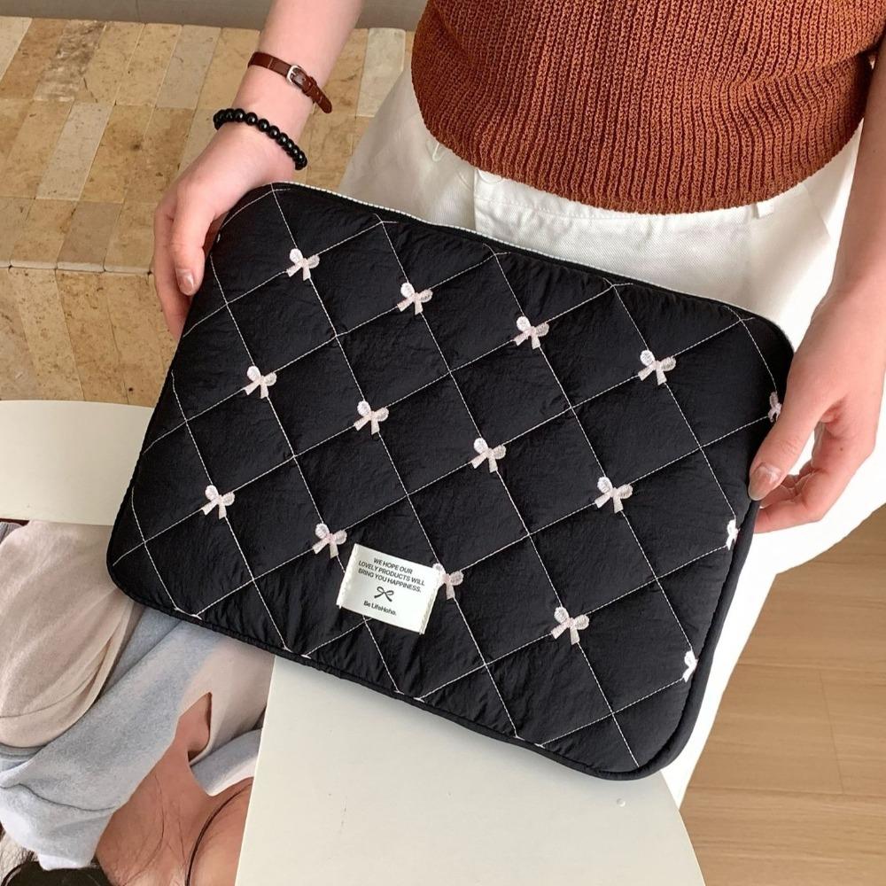 Shockproof Tablet Sleeve Case Soft Laptop Bag Portable Bow Laptop Sleeve  Travel