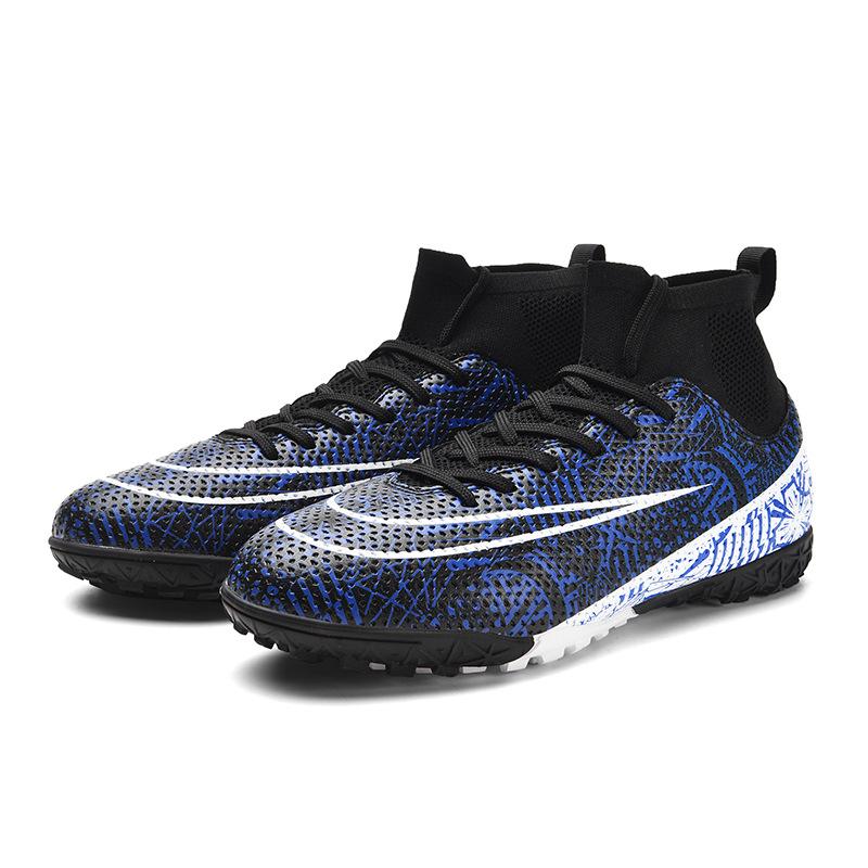 Special High-Top Football Shoes Tf Broken Nails Artificial Turf Ag Nails Boys And Girls Teenagers Student Training Shoes