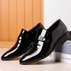 Herrenschuhe Lackleder Frühling Herbst Glänzendes Obermaterial Spitzzehe Gesellschaftsschuh für Herren Lässig Trend Hohe Qualität Mode