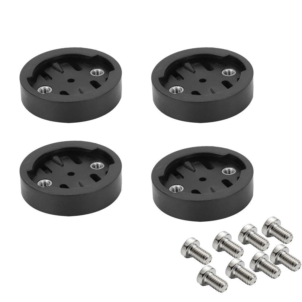 4Pcs Black Bicycle Computer Extension Mount Converter Adapter Base ABS Bicycle Mount Adapters Insert for Garmin