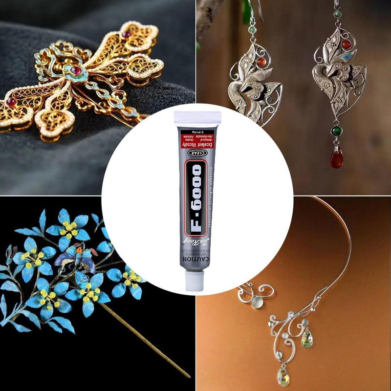 1pcs 20g Industrial Grade Instant Adhesive F6000 For Fabric Bonding Repair Leather Clothes Rhinestone Beads Nail Art Adhesive