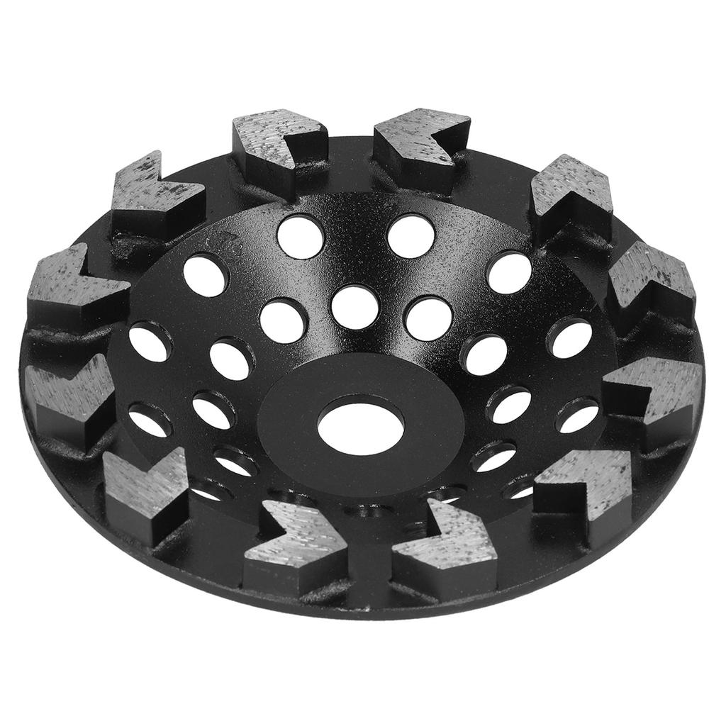Diamond Grinding Wheel Cup 10 Teeth Black 180mm for Sanding Concrete Stone Cement