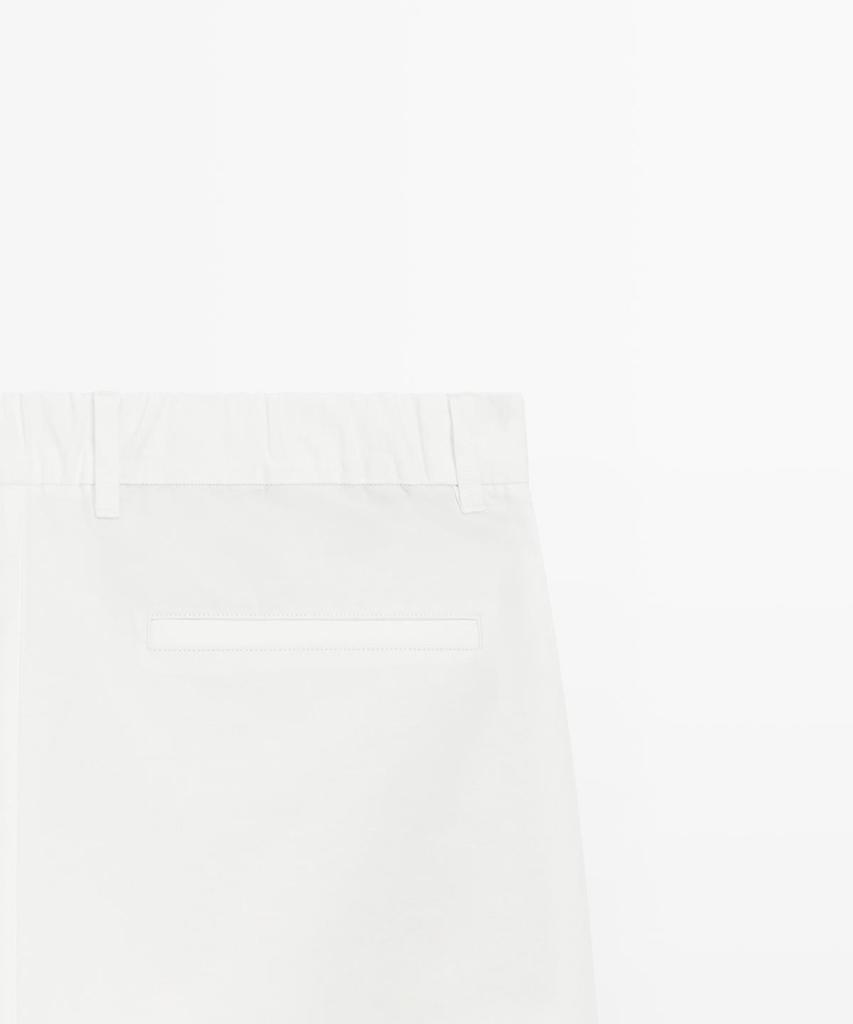 Masimodutti Cotton Linen Poplin Barrel Fit Pants