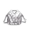 Sac à main pour femme de grande capacité avec boucle magnétique triangulaire et design bandoulière creux - Sac à épaule mère-enfant tendance