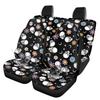 Waterproof Car Seat Cushion Protectors Digital Print Abstract Patterns Airbag Compatible Front Rear Seat Covers Universal Fit