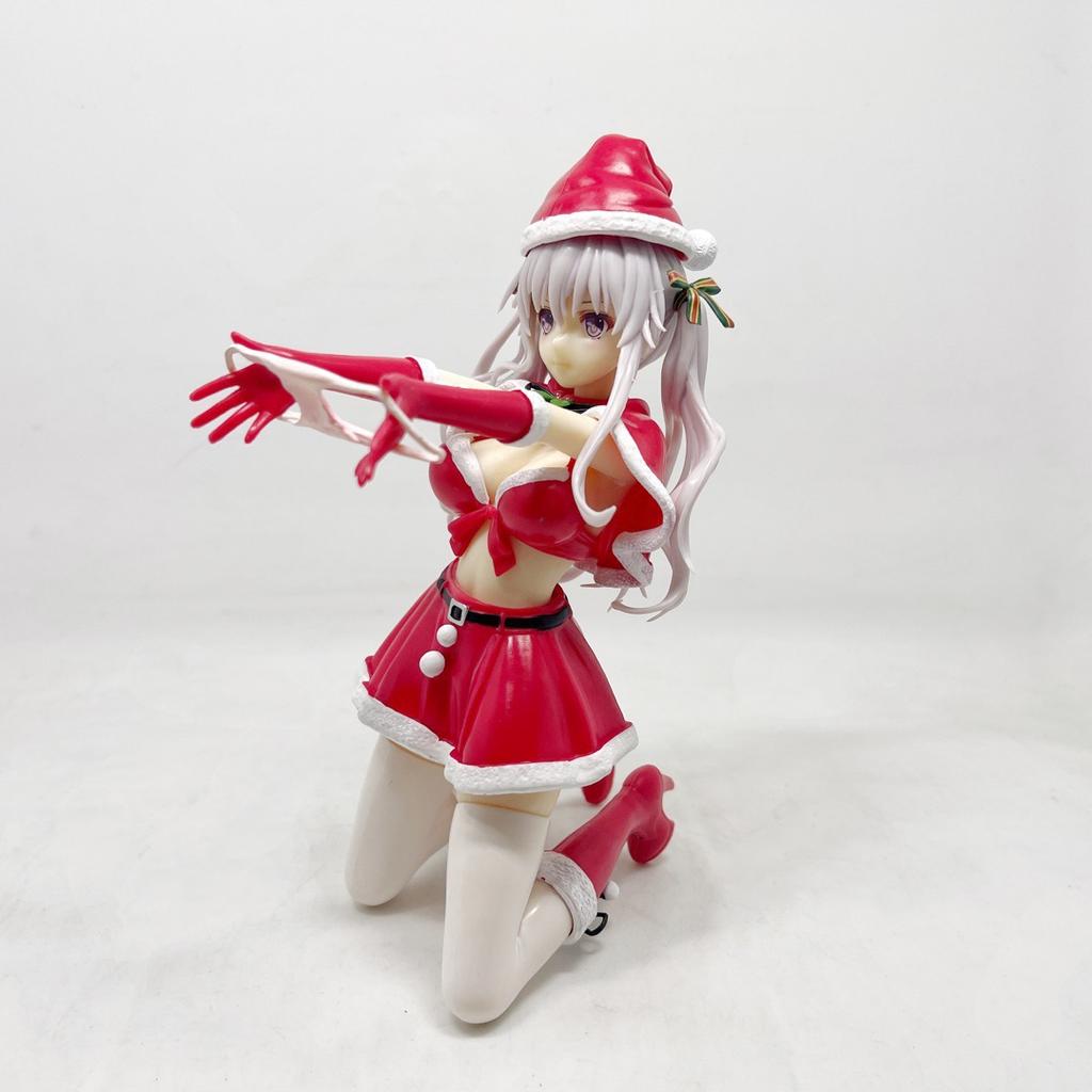 19CM Anime Hiiragi Snowflake Figure Flower Christmas Dress Up Model Toy Panties Misaki Kurehito Toy Japanese Doll Action Figure