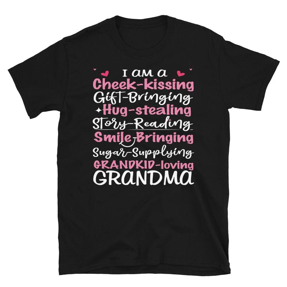 Grandkid Loving Grandma Funny Cute Grandma Mom Humor T-Shirt 4XL