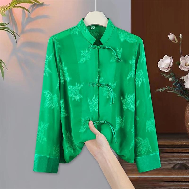 Women's Summer 2026 Retro Frog Button Sun Protection Shirt Jacket - Loose, Lightweight, New Chinese Style Top