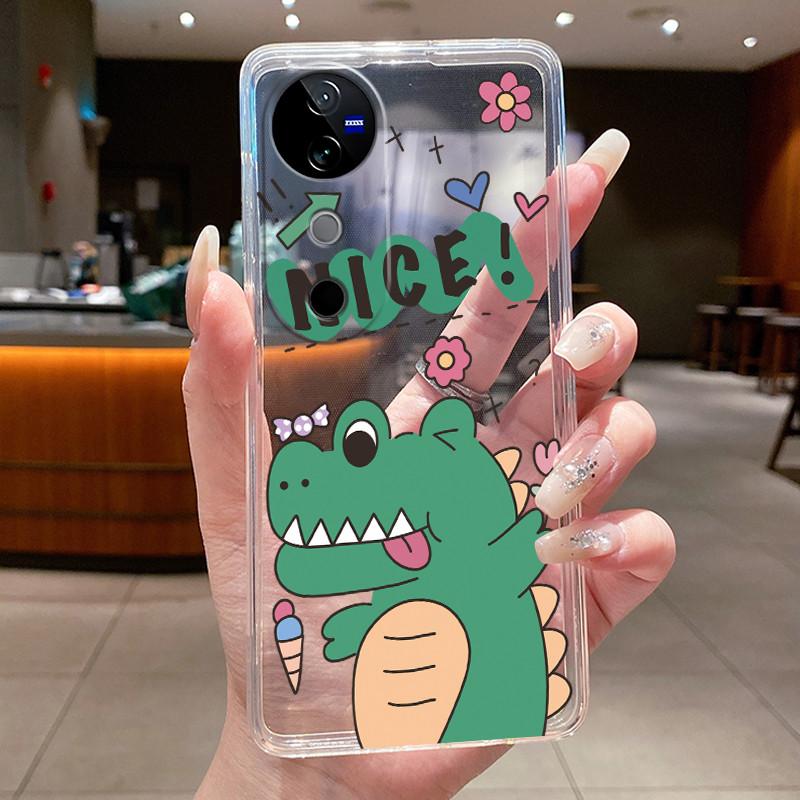 

Case For Vivo V40 / V40 Pro Flower Butterfly Protective Thin Casing For Vivo V40Pro Transparent Soft Silicone TPU Phone Cover vivo V40