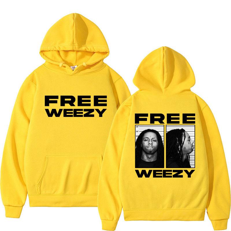 Rapper Lil Wayne Graphic Hoodie Free Weezy Hip Hop Gothic Clothes Men Women Retro Punk Long Sleeve Oversized Pullover