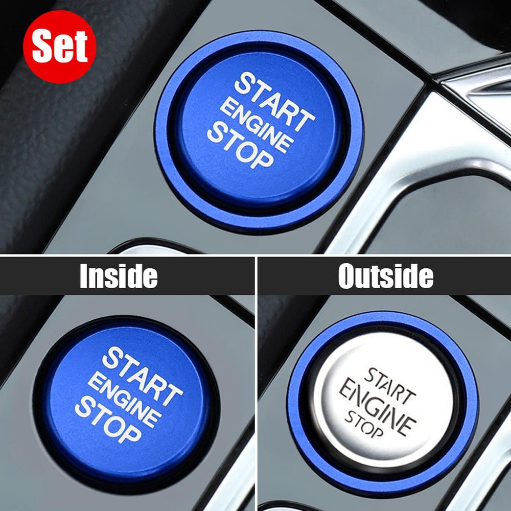 Engine Start Stop Button Ring Ignition Cover Trim for VW Arteon CC Passat B8 Golf 7 Magotan Jetta T-Roc, Interior Accessory