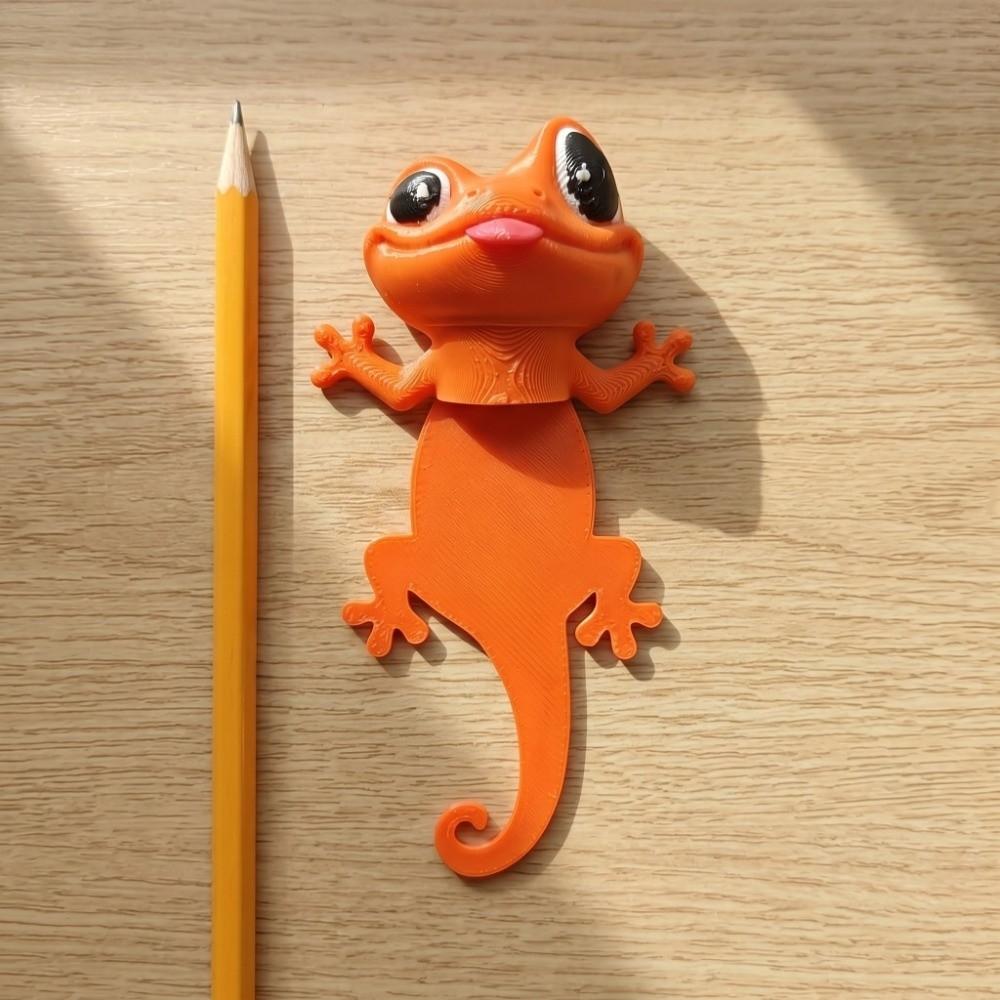 Cute Gecko Bookmark Funny Page Marker Durable Reading Books Bookmark School
