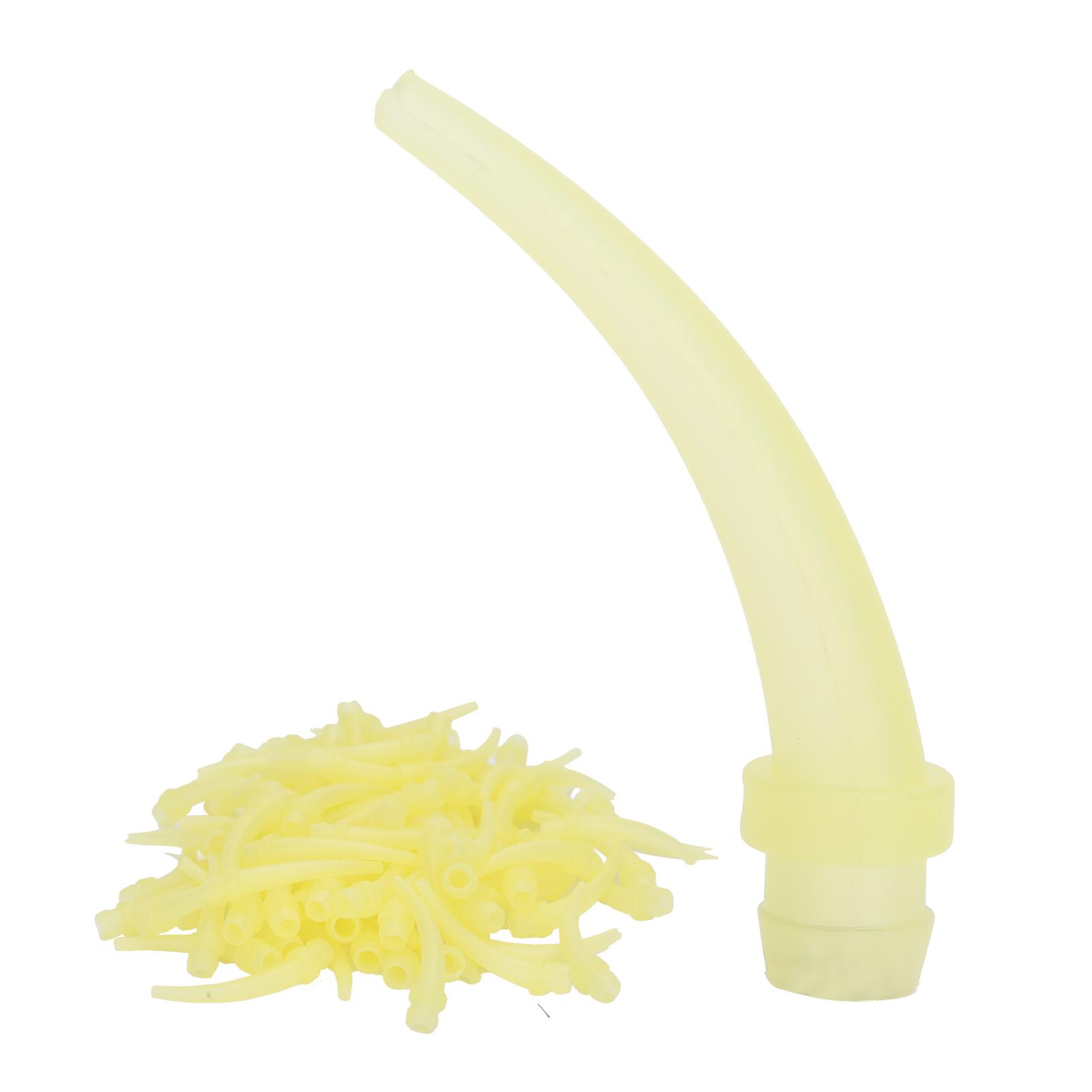 

100 шт. Оральные смесительные наконечники Силиконовая резина Смесительная головка Стоматологические инструменты Универсальная установка