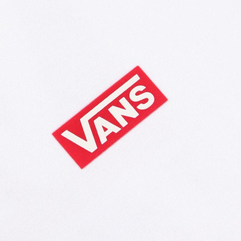 Vans Fashionable Simple Stylish Solid Color Brand Logo Short Sleeve T-Shirt Unisex Tops White VN000NMC