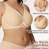 Women Seamless Wireless Comfortable Full Coverage Push Up Gathering Bra