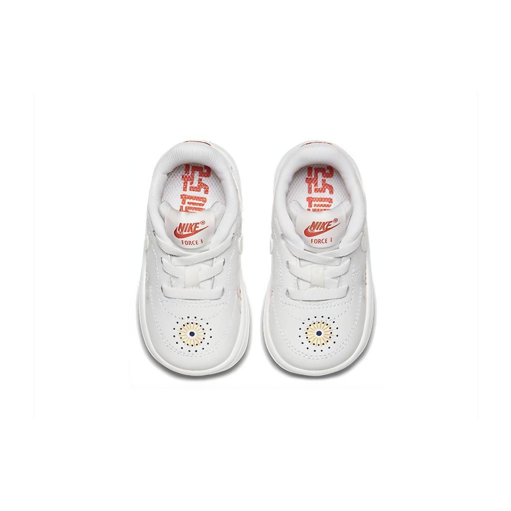 Nike Air Force 1 18 QS Mid Top Skateboard Shoes White Infant And Toddler AO2092-100