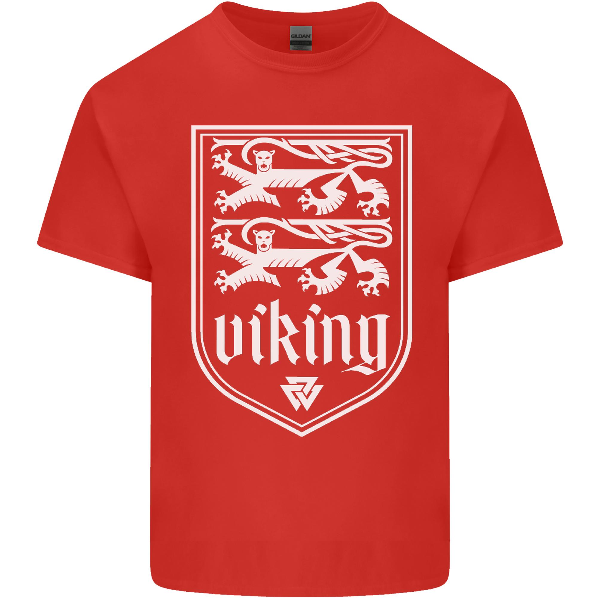 The Vikings Valknut Symbol Valhalla Lions Unisexs Light Cotton TShirt S