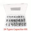 400PCS Aluminum Electrolytic Capacitor 1uF-1000uF Electronic Capacitor Set 6.3V-50V Capacitors Assortment Kit 24 Values