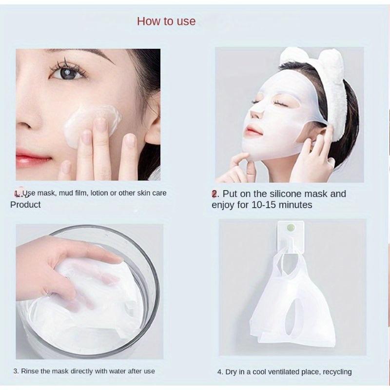 Silicone Mask Holder, 3D Reusable Moisturizing Mask Holder, Moisturizing Mask Skin Care Tool