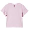 T-shirt enfants avec manches à volants lila 92/104/116/128/140