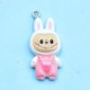Colorful Cartoon Resin Rabbit Pendant for DIY Jewelry