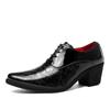 New Arrival Pointed Men's Shoes Red Leather Shoes Big Size 46 Men Height Increasing High Shoes for Men Zapatos Hombre De Vestir