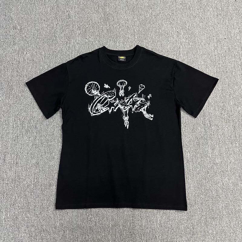 ROADVIBE Loose Fit Devil's Island Print T-Shirt Round Neck Short Sleeve Summer Casual Fashion Urban Style Cotton Shirt for Teens