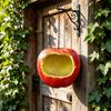 Apfelförmiger Hängender Vogelfutterspender, Dekorative Außen-Garten-Hängeornamente, Kreative Vogel-Futterstation, Außen-Dekorationen für Garten und Hof