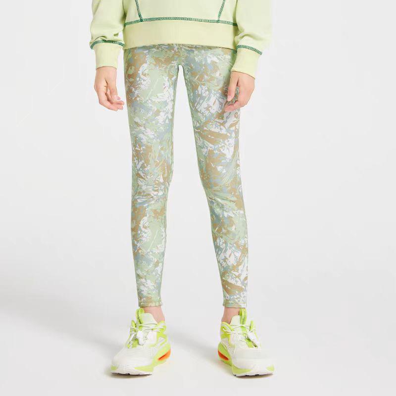 

Girls High-Waist Quick-Dry Yoga Leggings - Autumn/Winter Breathable Elastic Sports Pants 140