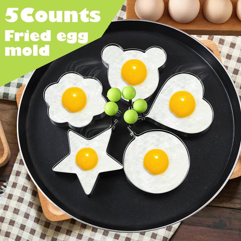 Unique Egg Cooker Multi-purpose Egg Rings Molds  With Handle Family Breakfast Fun China Mainland