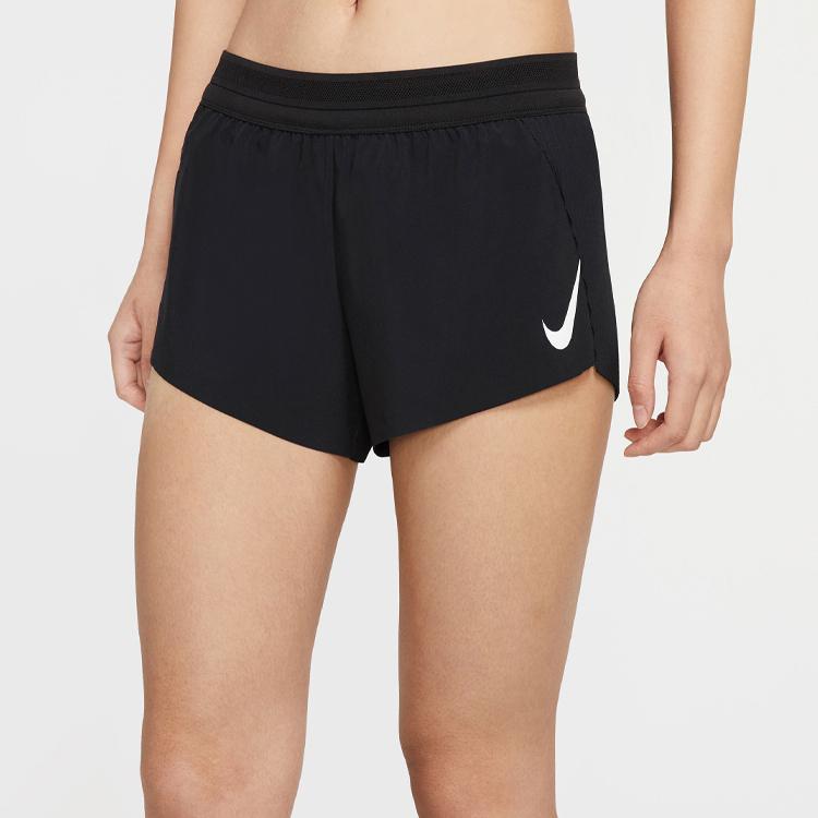 Nike Aeroswift Running Training Breathable Fitness Shorts Women Shorts Black CJ2366-010