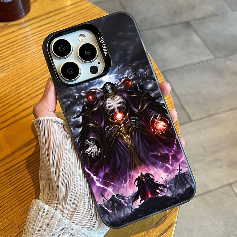 Etui Na Telefon Ainz O-Overlord Królowa Albedo Dla iPhone 16 17 15 14 12 13 Pro Max Czarny Cukierkowa Matowa Odporna Na Wstrząsy Pokrowiec